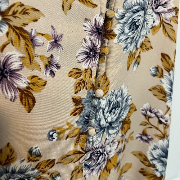 American Eagle Outfitters Floral Camisole in Cream and Brown - Picture 5 of 7